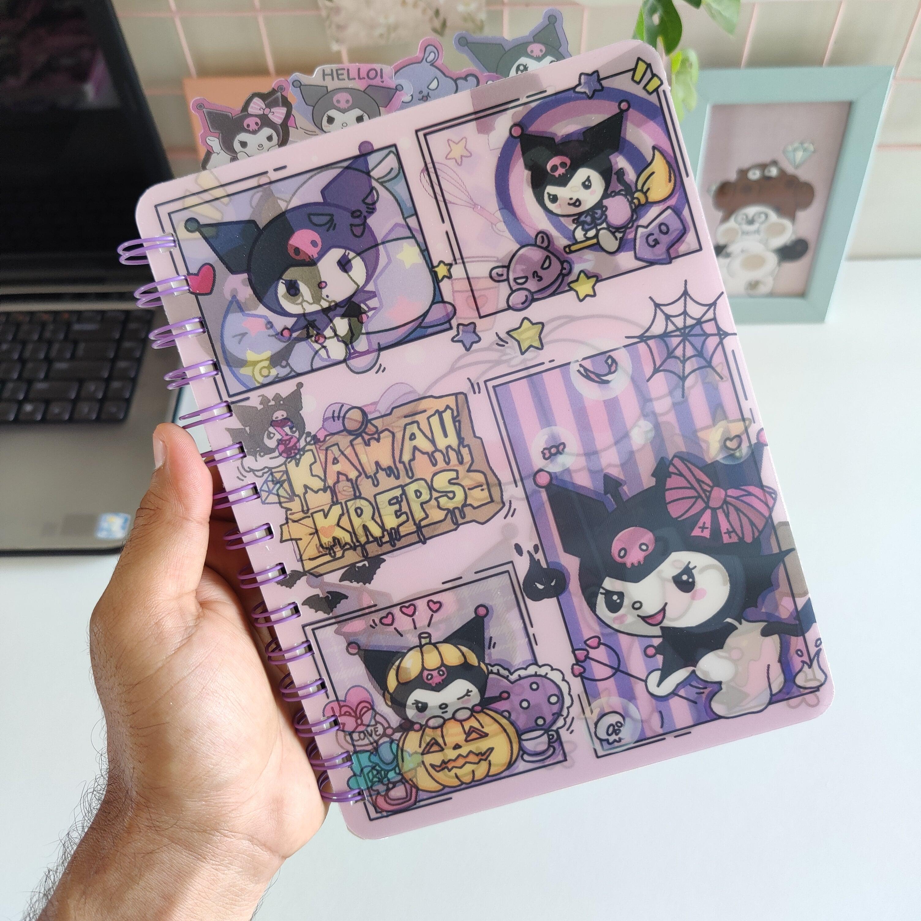 Kuromi Illusion Spiral Notebook Diary ( 1pc )