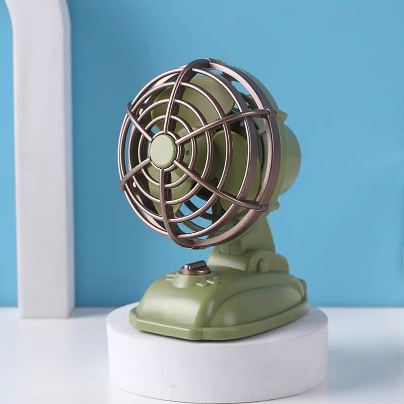 Retro Table Dual Speed Mini Fan ( 1pc )