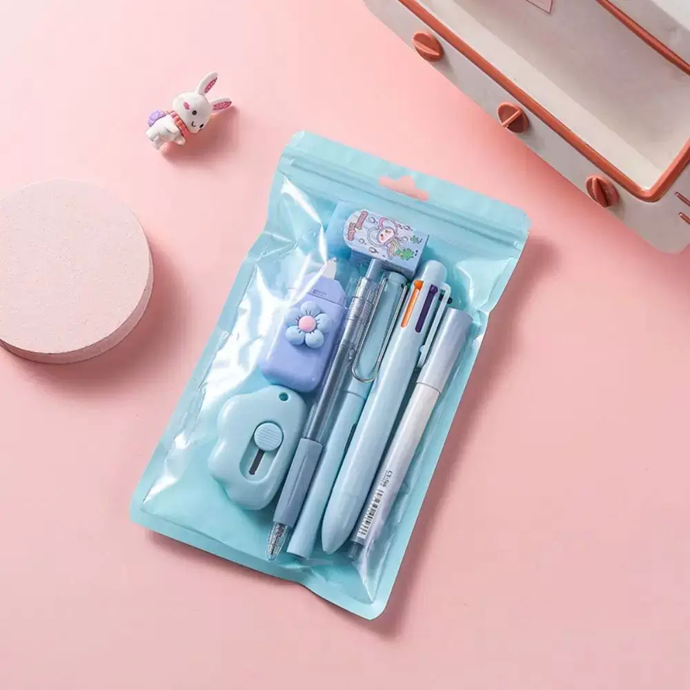 Aesthetic Kawaii Stationery Set 7 in 1 ( 7pcs )