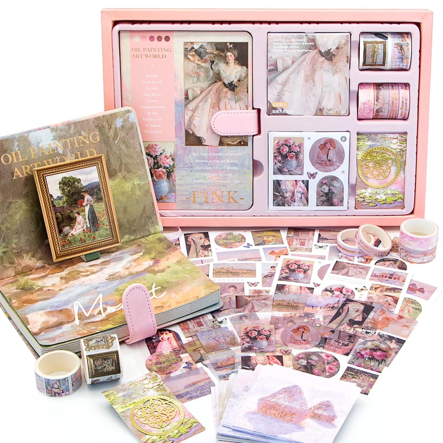 Oil Painting Art Journaling Scrapbooking Gift Set ( 1set )