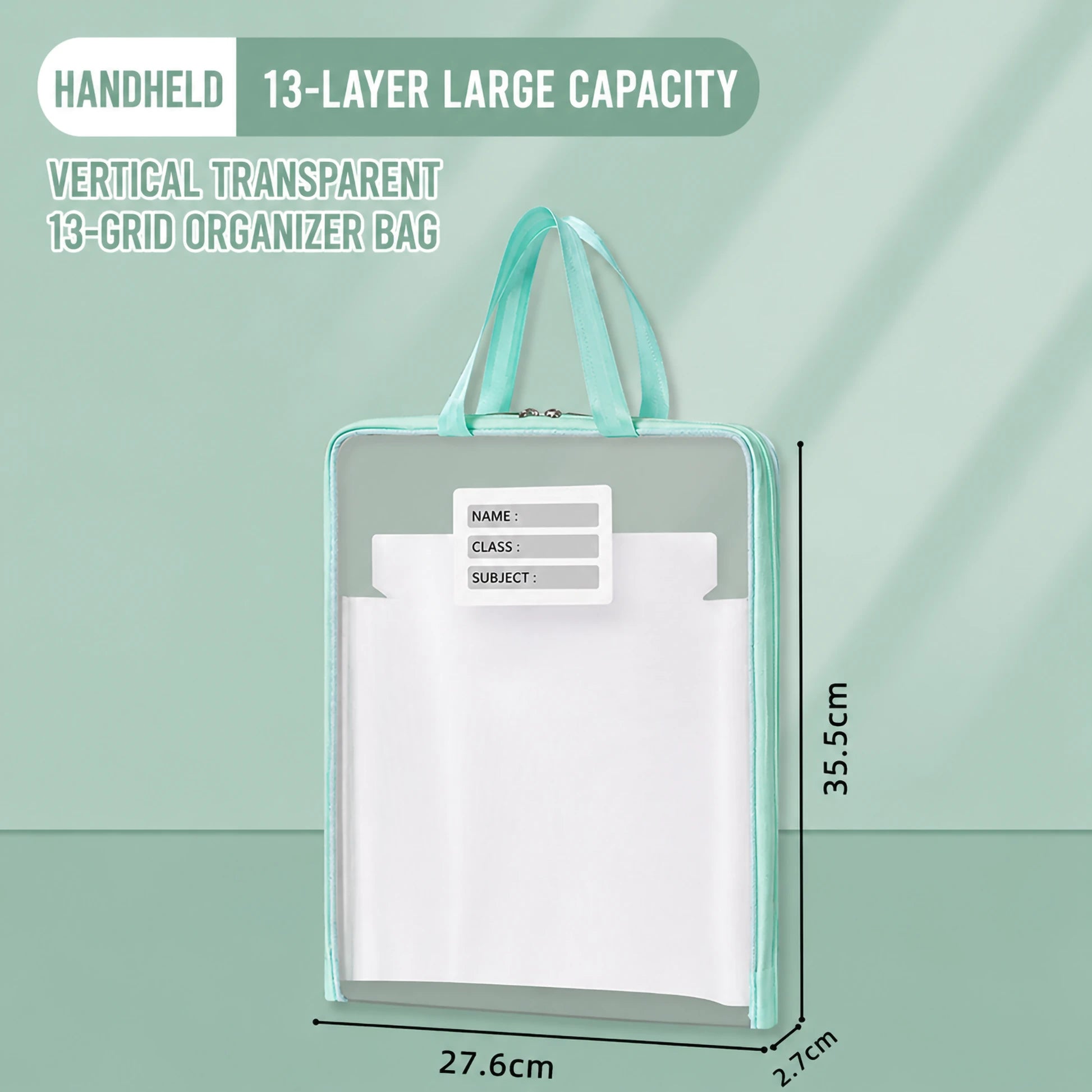 Aesthetic Mesh File Folder / Document Folder With Handle & Zip Closure A4 ( 1 pc )