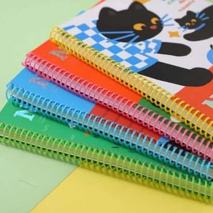 Adorable Kitty Cat Pet Spiral Notebook Diary A5 ( 1pc )