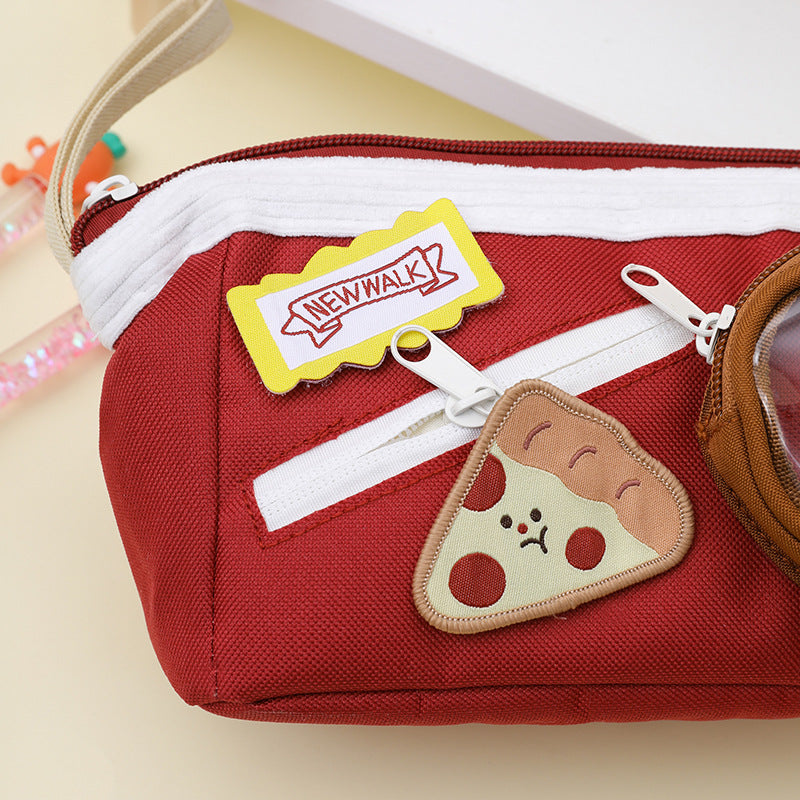 Aesthetic Wide Opening Multipurpose Stationery Pencil Pouch ( 1pc )