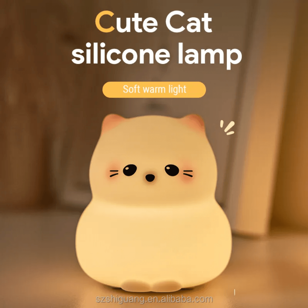 Meow Kitty Cat Silicon Lamp Rechargeable ( 1pc )