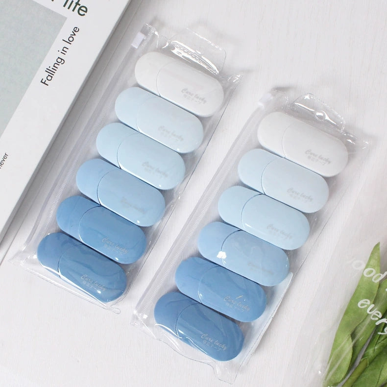 Gradient Morandi Correction Tape Set ( 6pcs )