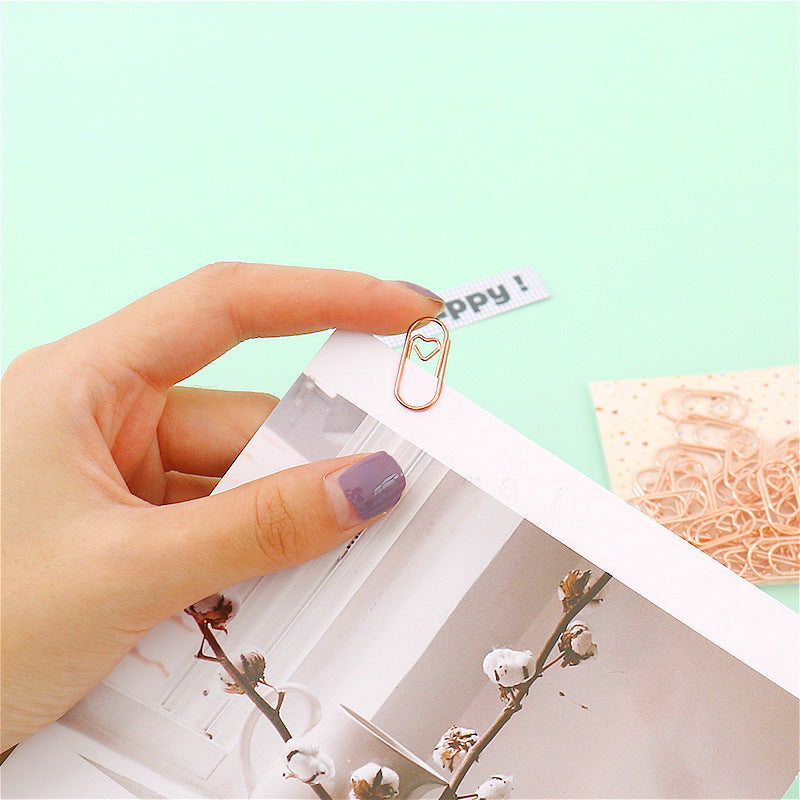 Aesthetic Paper Clip Bookmarks ( 8pcs )