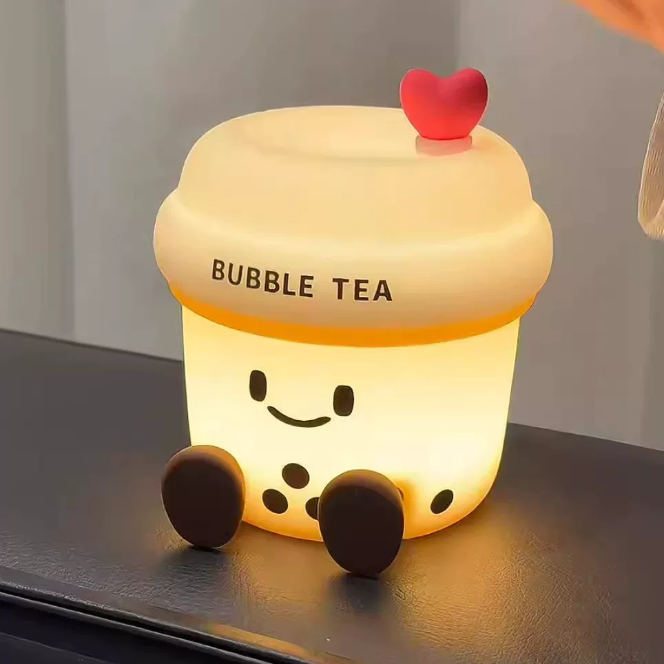 Bubble Boba Tea Silicon Lamp Rechargeable ( 1pc )
