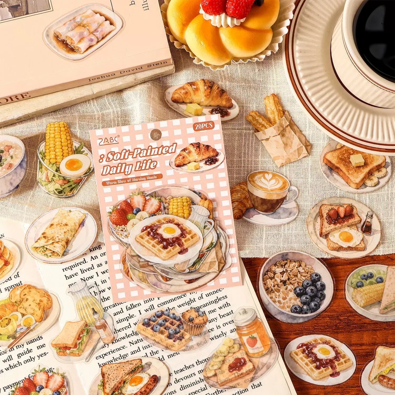 Soft-Style Daily Life Series Stickers for Journaling and Decoration ( 20pcs )