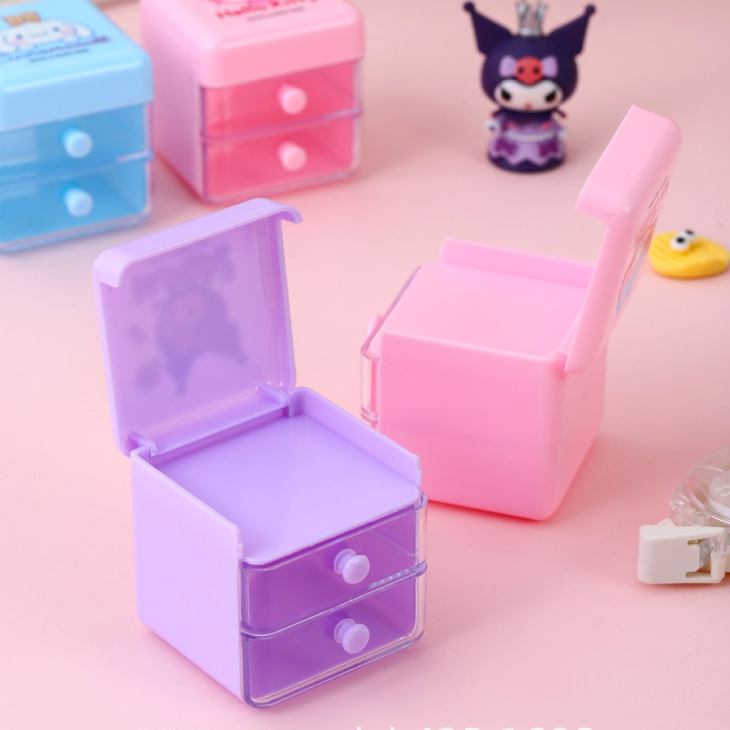 Sanrio Mini Desk Storage Organizer with Drawer ( 1pc )