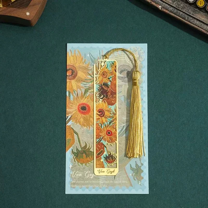 Van Gogh Metal Bookmark With Tassel ( 1pc )