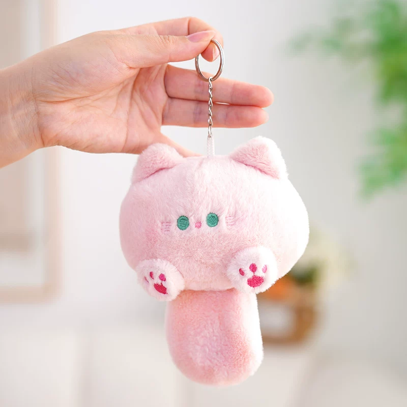 Kitty Cat Soft Plush Keychain ( 1pc )