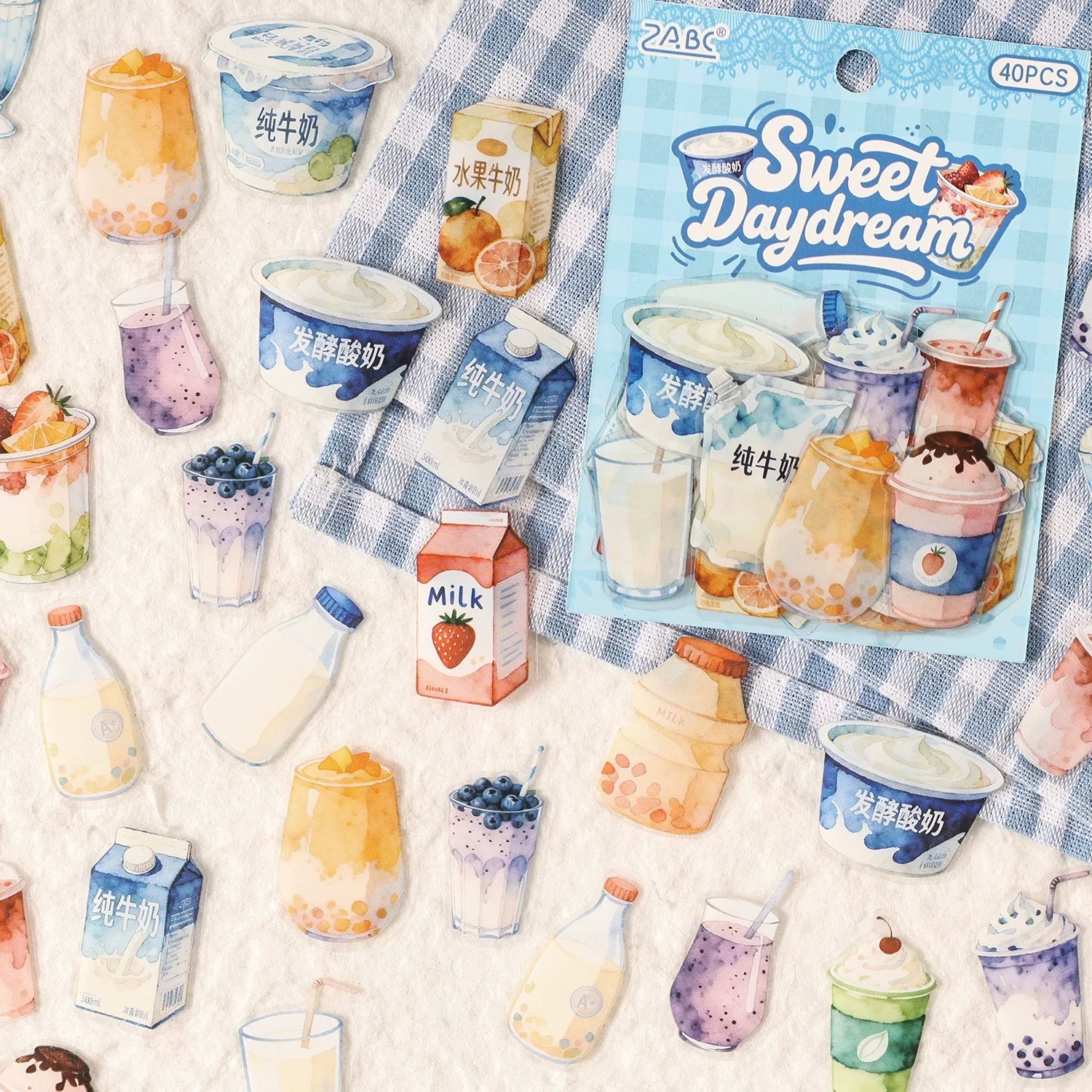 Beverage Series Themed DIY Journaling & Decoration Stickers ( 40pcs )