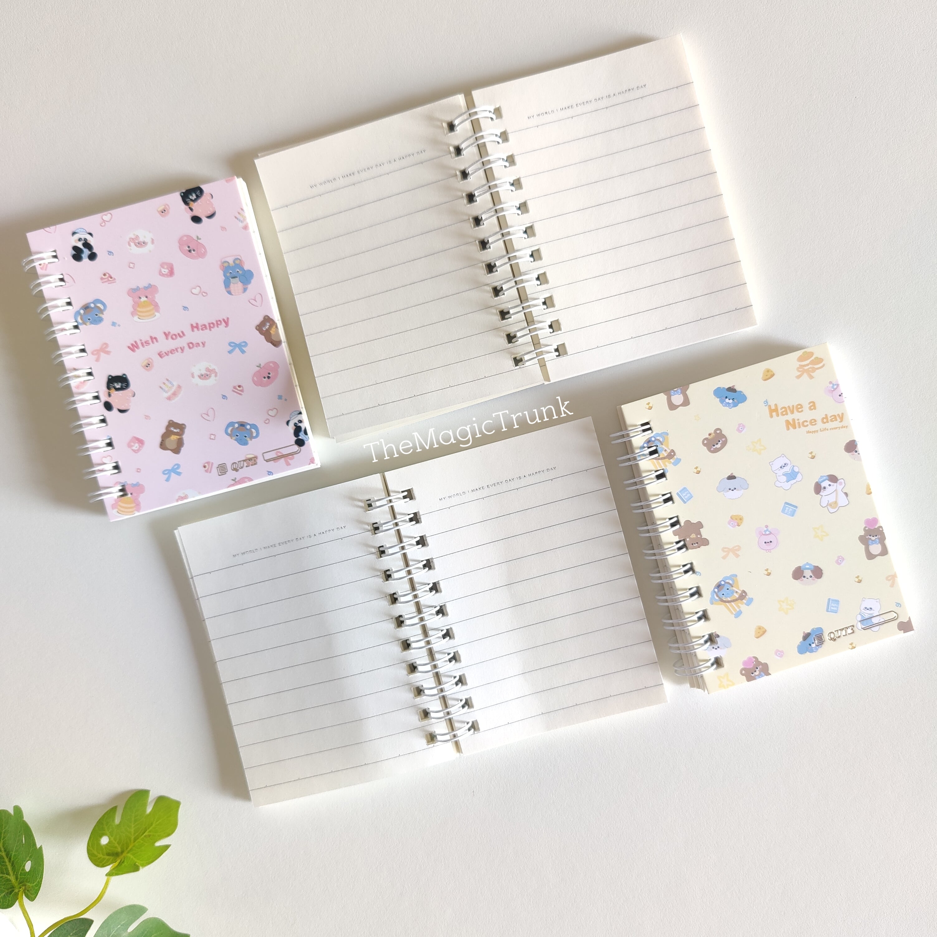Kawaii Spiral Pocket Notebook Diary ( 1pc )
