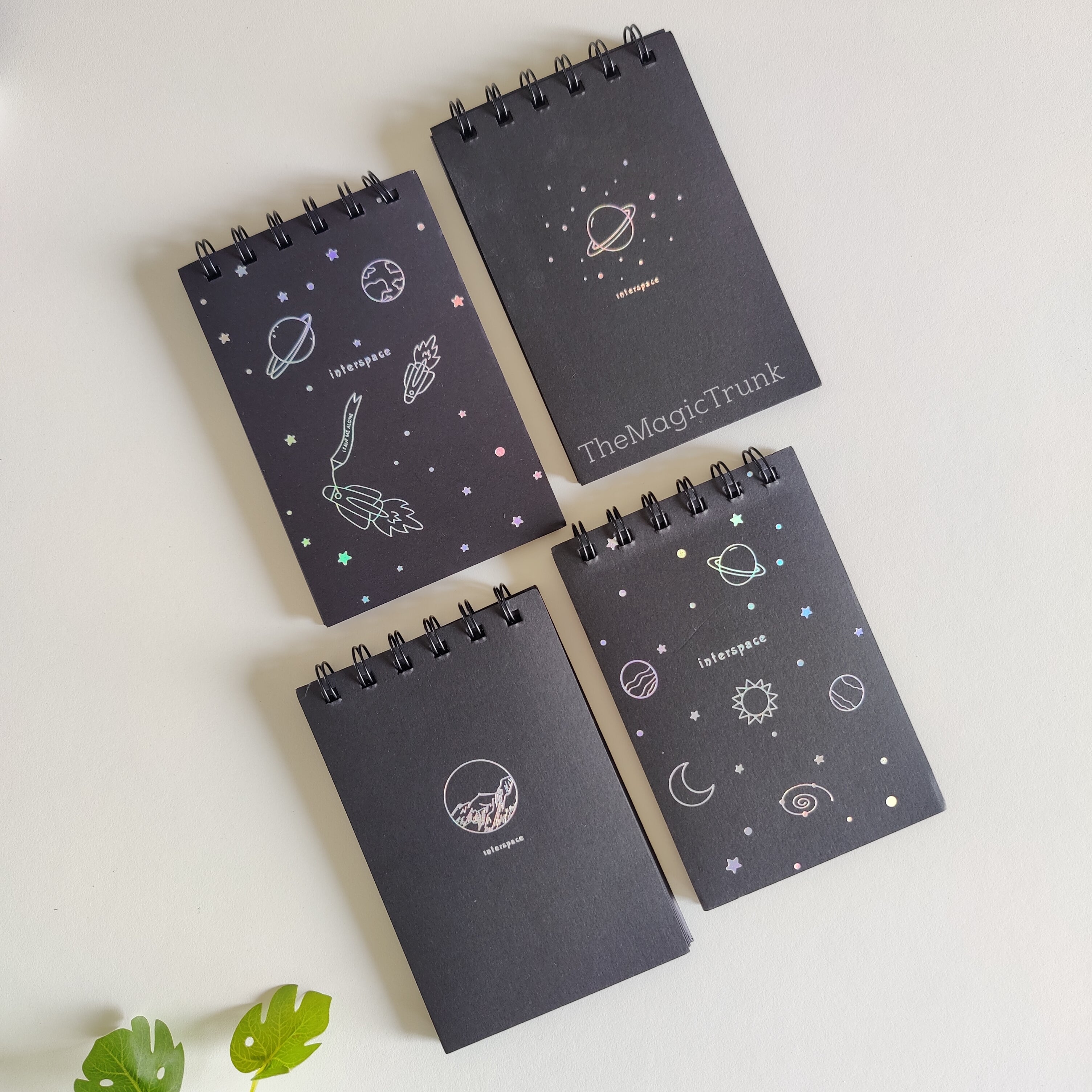 Aesthetic Black Pages Notebook To Do Diary A7 ( 1pc )