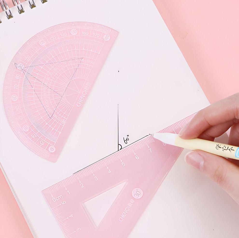 Pastel Jelly Ruler Geometry Set ( 4pcs ) – The Magic Trunk