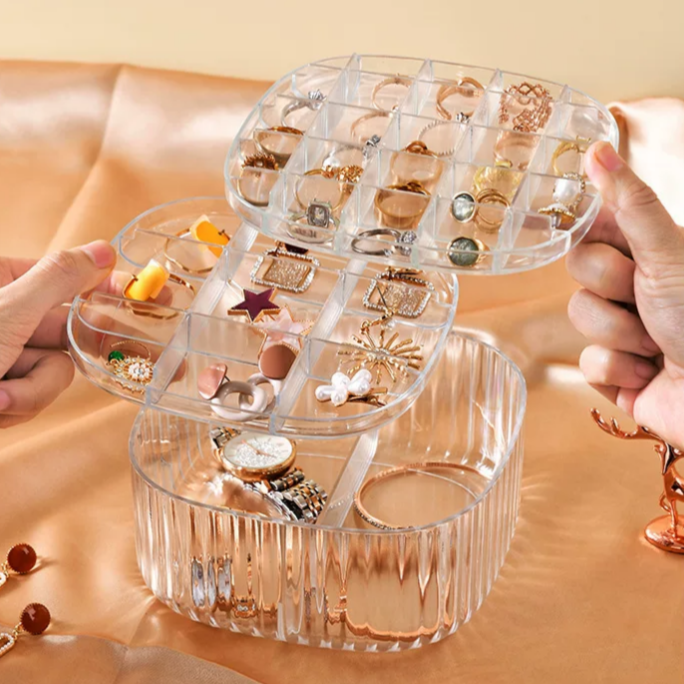 Jewelry Organizer Three Layer Box ( 1pc )