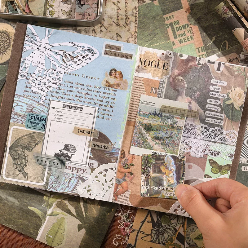 Botanical Vintage Journal Scrapbook Gift Set ( 1 set )
