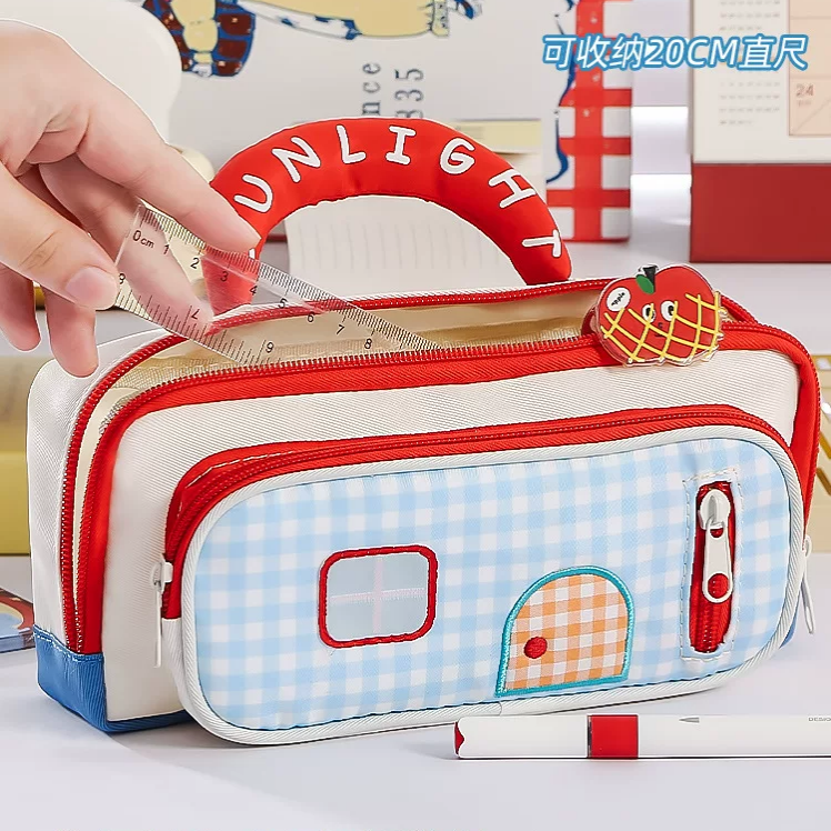 Pinteresty House Shaped Multipurpose Stationery Pencil Pouch ( 1pc )