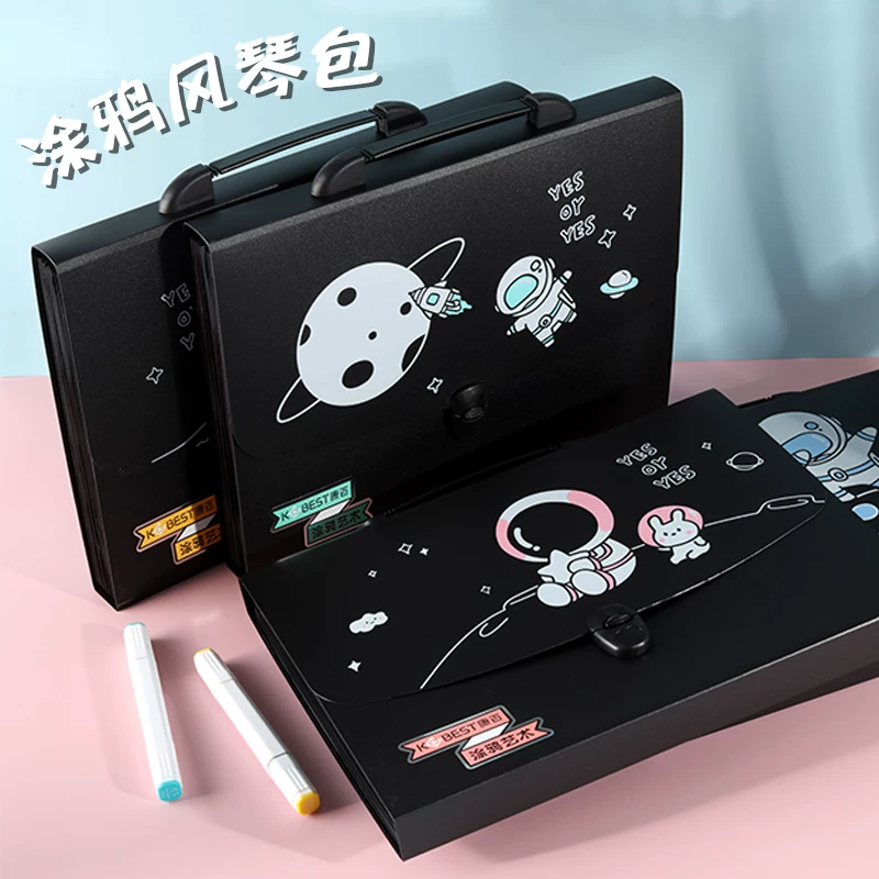 Space File / Document Folder With Handle & Push Lock A4 ( 1 pc )