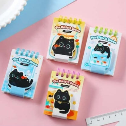 Kitty Dream Mini Spiral Notebook Diary ( 1pc )