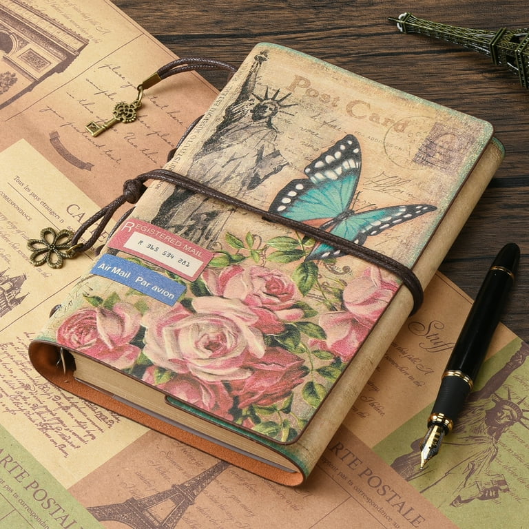 Vintage European Style Binder Journaling Notebook Diary Refillable ( 1pc )