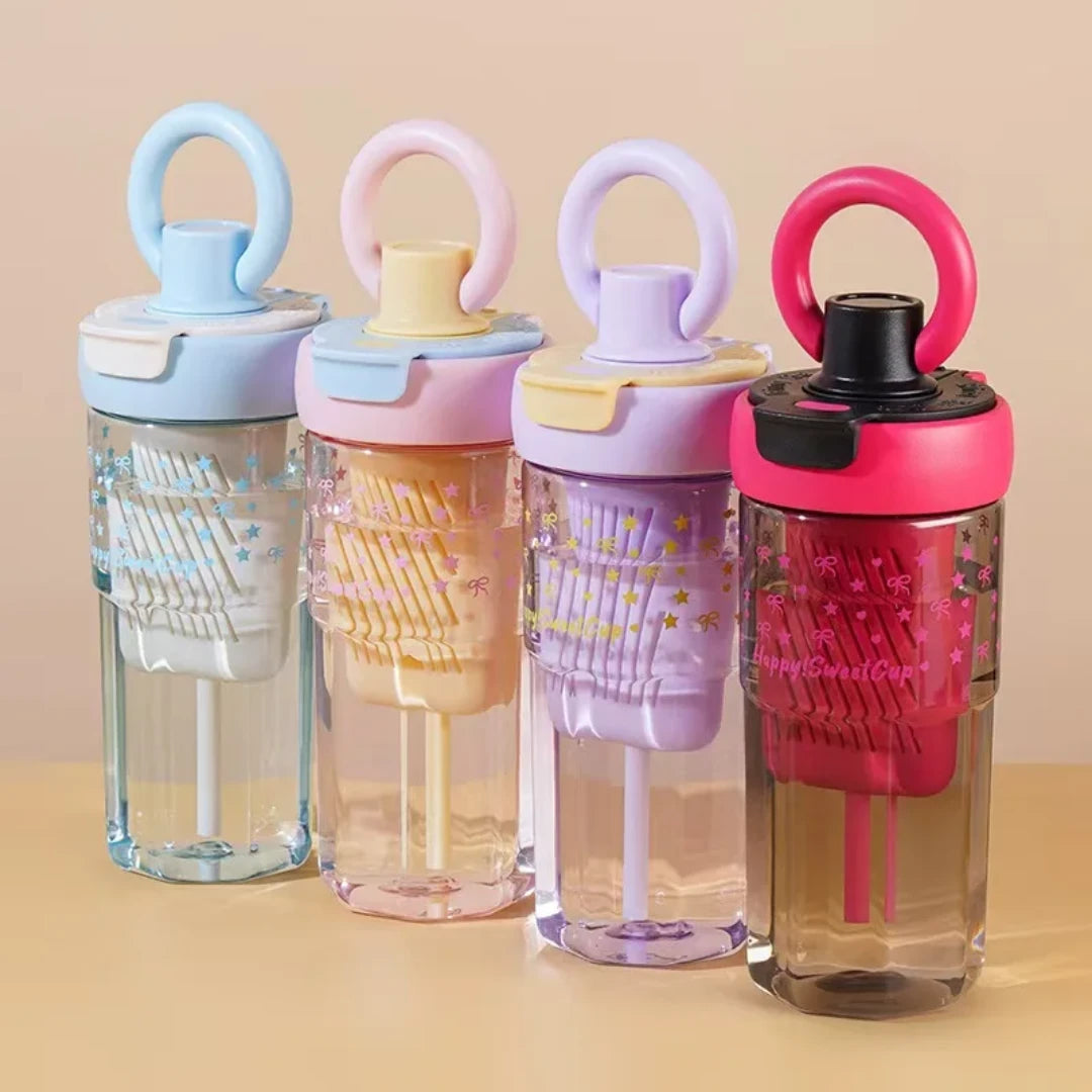 Pinteresty Bow Infuser Bottle Tumbler with Straw ( 1pc )