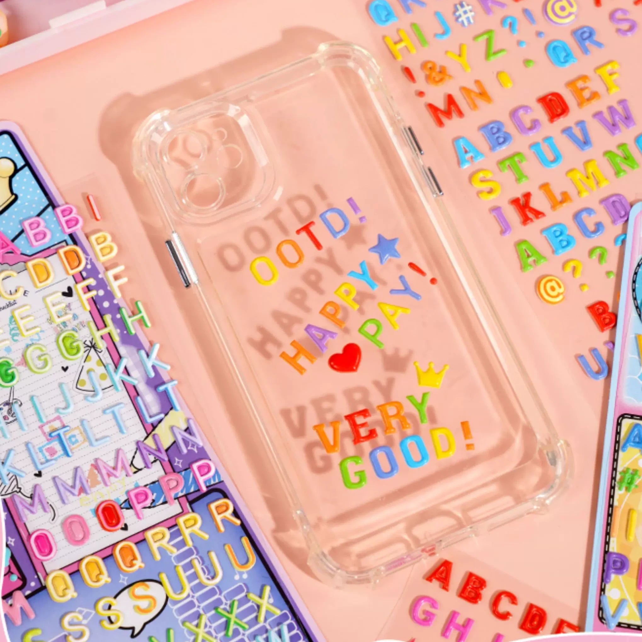 3D Alphabet Puffy Foam Sticker Sheets ( 2 Sheets )