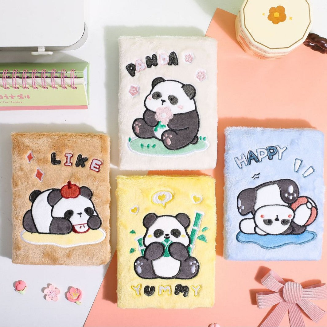 Panda Fur Notebook Dairy ( 1pc )