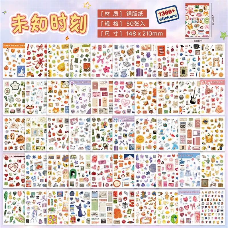 Daylight Gathering Collection Journaling Scrapbooking Sticker Book ( 50sheets )