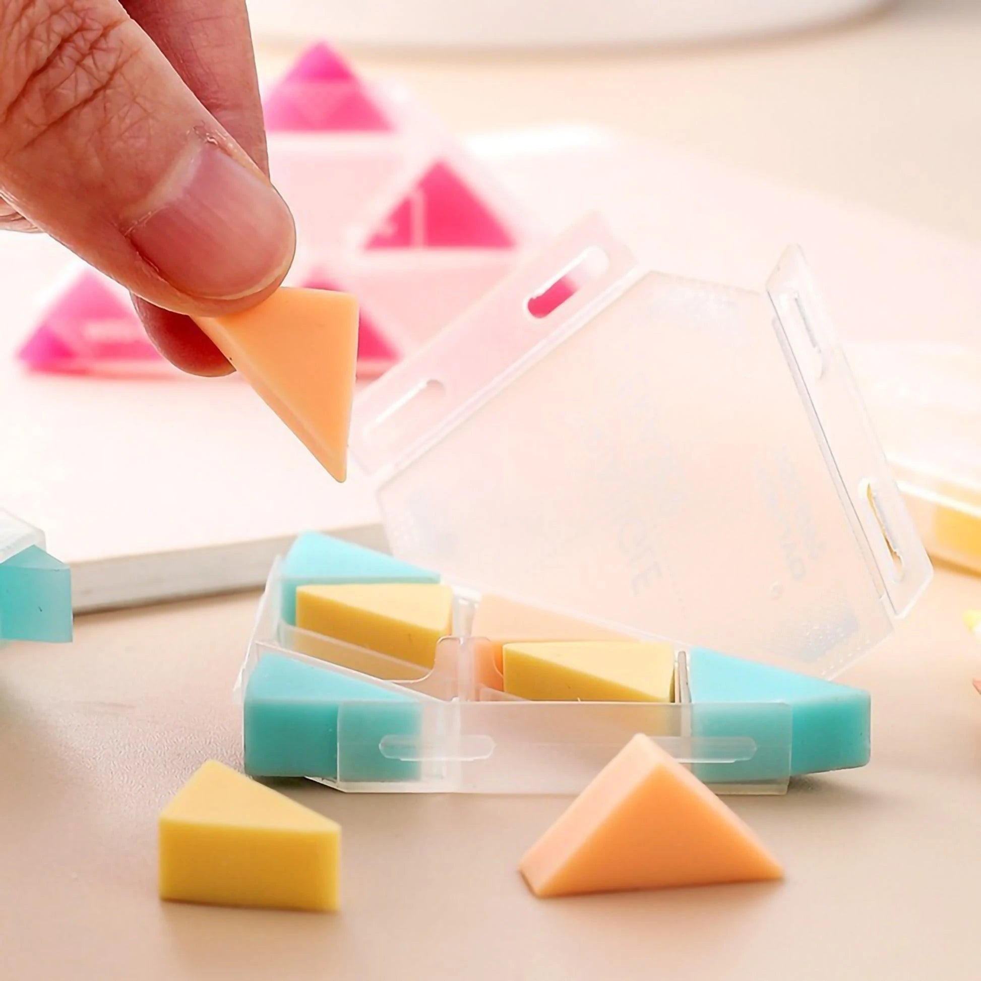 Multi Angled Triangular Eraser Set ( 1pc )