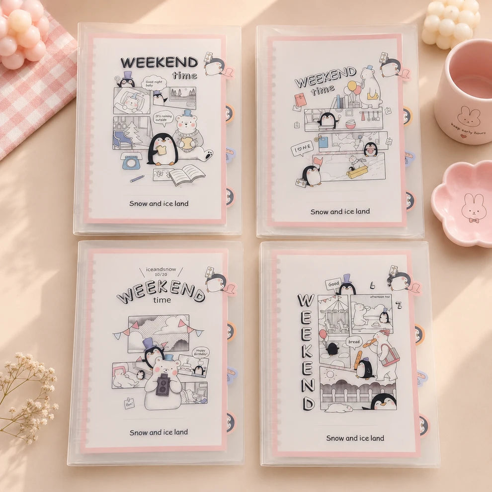 Weekend Time Binder Loose Leaf Spiral Notebook Diary ( 1pc )