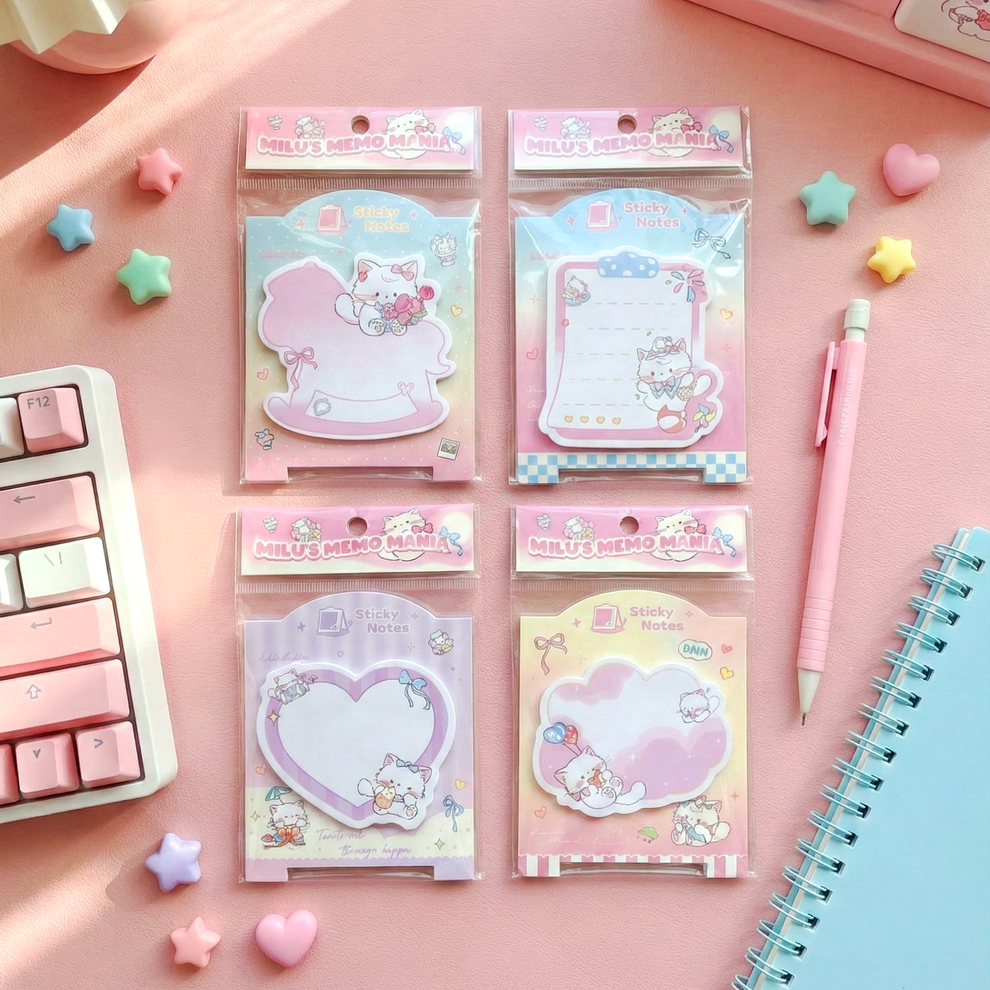 Milu Cat Sticky Notes ( 1pc )