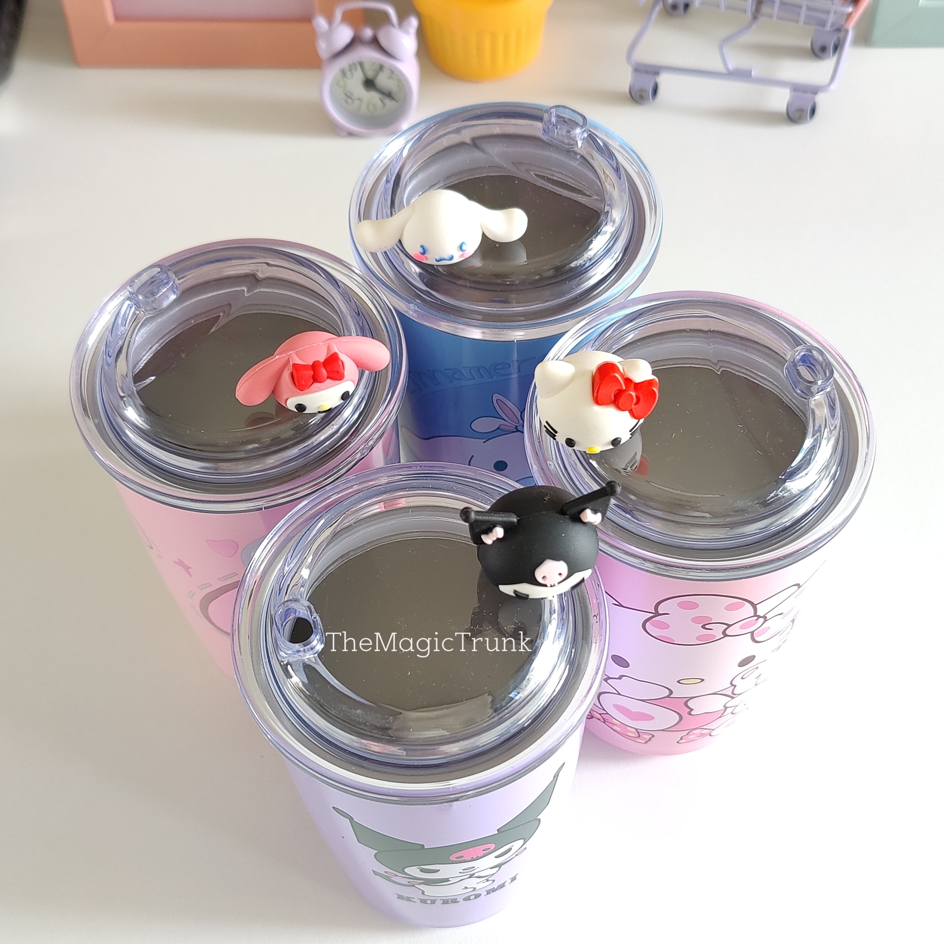 Sanrio Tumbler With Straw & Charm ( 1pc )