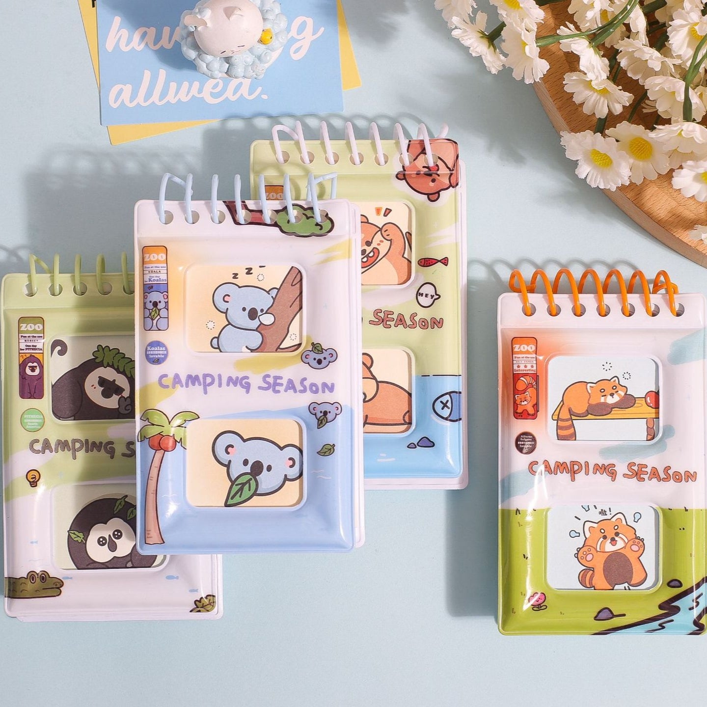 Camping Season Spiral Notepad Diary ( 1pc )