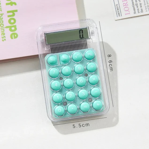 Transparent Mini Calculator ( 1pc )