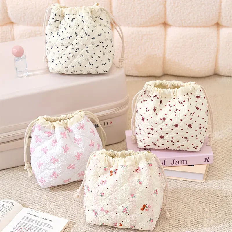 Pinteresty Drawstring Makeup Cosmetic Multipurpose Pouch Bag ( 1pc )