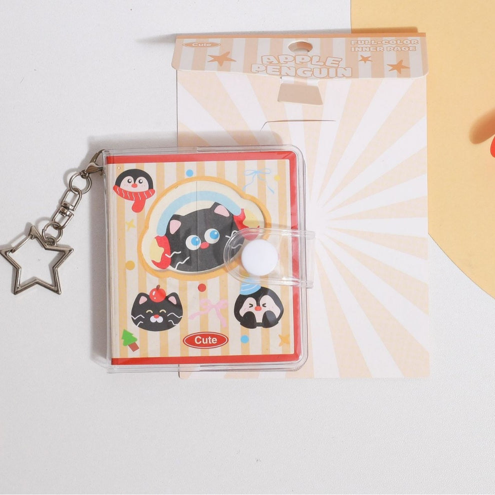 Kawaii Animal Pocket Keychain Diary ( 1pc )