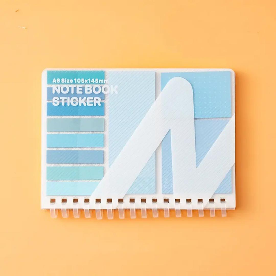 Aesthetic Combination Sticky Notes Spiral Notebook Diary ( 1pc )