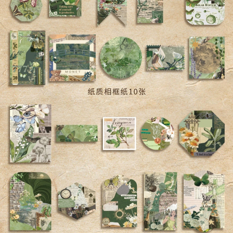 Botanical Vintage Journal Scrapbook Gift Set ( 1 set )