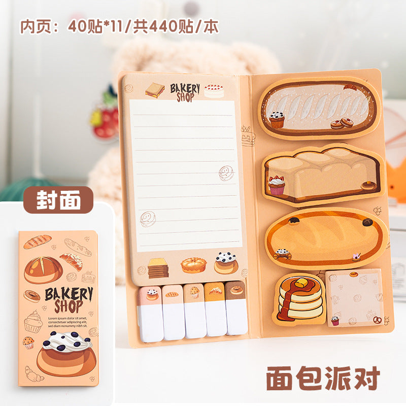 Coffee Bakery Theme Sticky Notes Set ( 1pc )