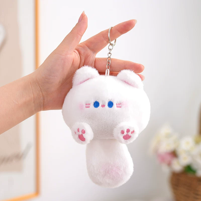 Kitty Cat Soft Plush Keychain ( 1pc )