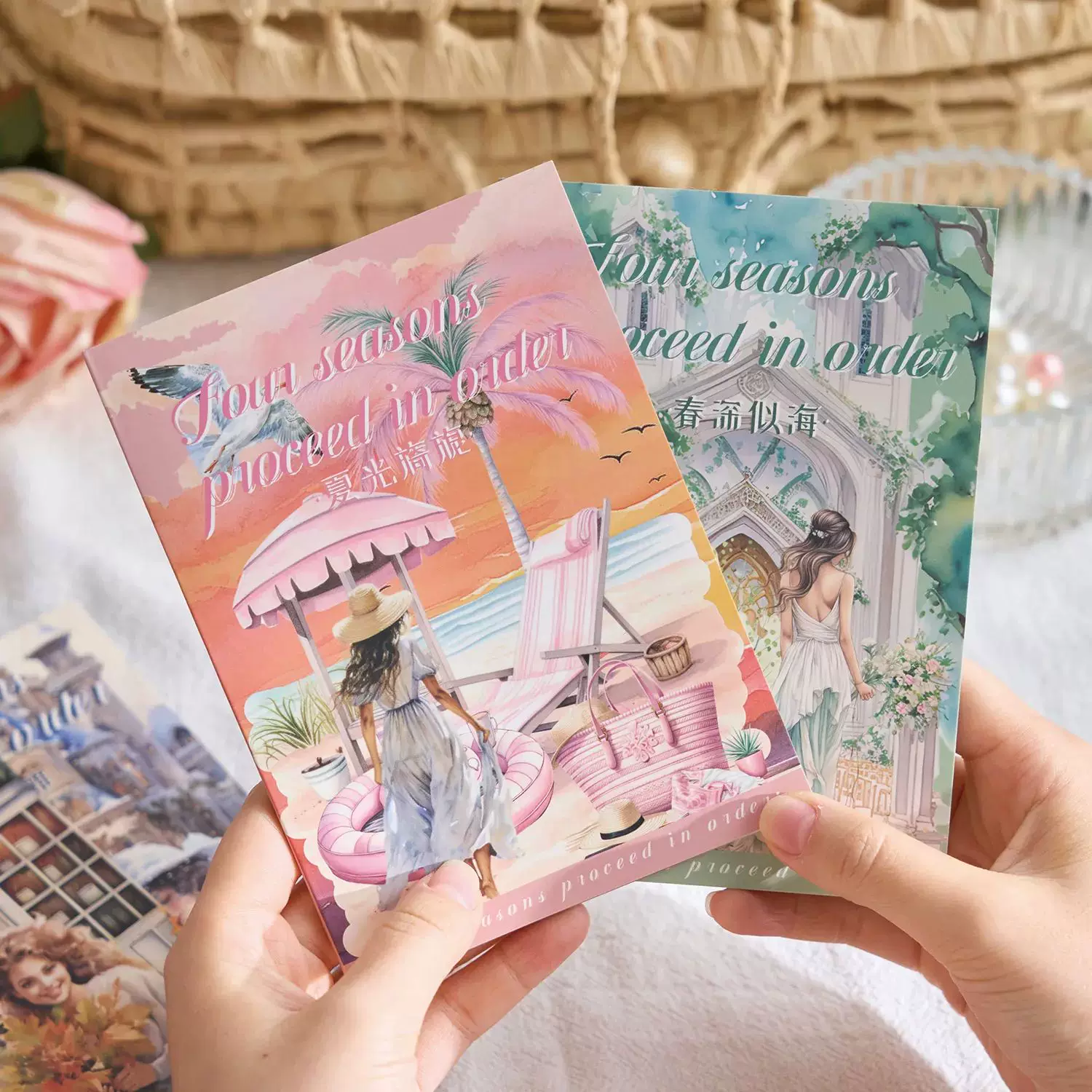 Four Seasons Series PET Journaling Scrapbooking Decoration Stickers Book ( 1pc )