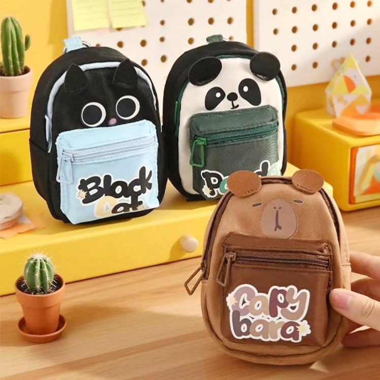 Mini Backpack Sling Style Coin Pouch with Keychain ( 1pc )