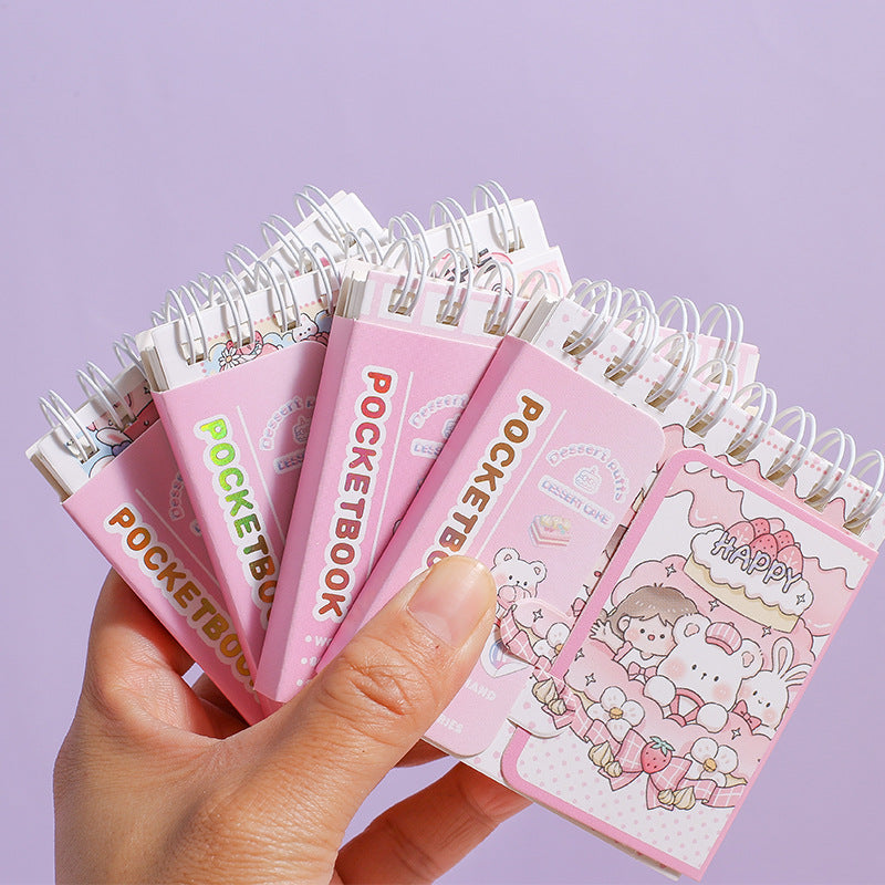 Kawaii Mini Spiral Daily Planner Notebook Diary ( 1pc )