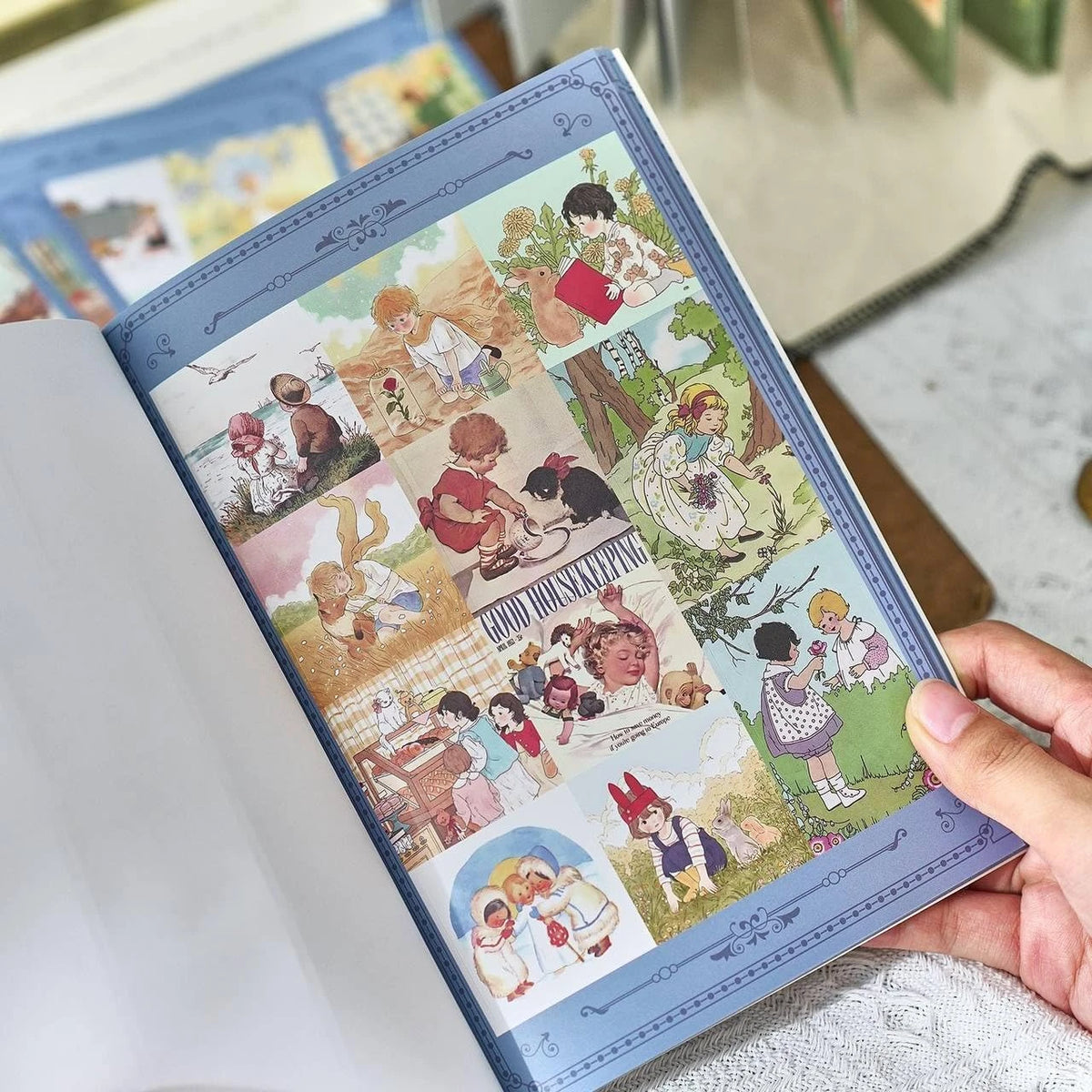 Folk Tale Vintage Series Journaling Scrapbooking Sticker Book ( 1pc )