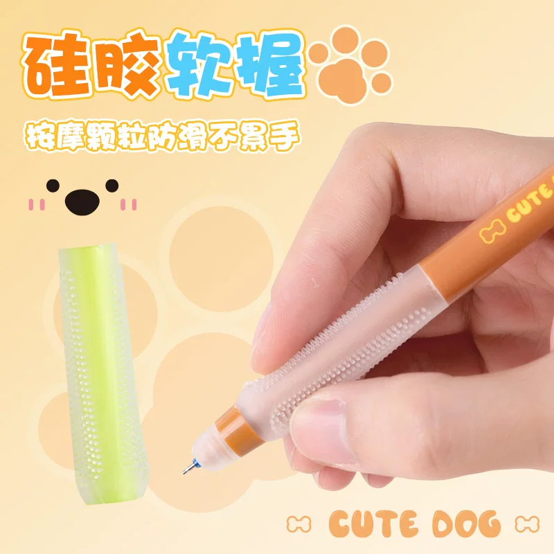 Puppy Dog Erasable Blue Gel Pen Set ( 4pcs )