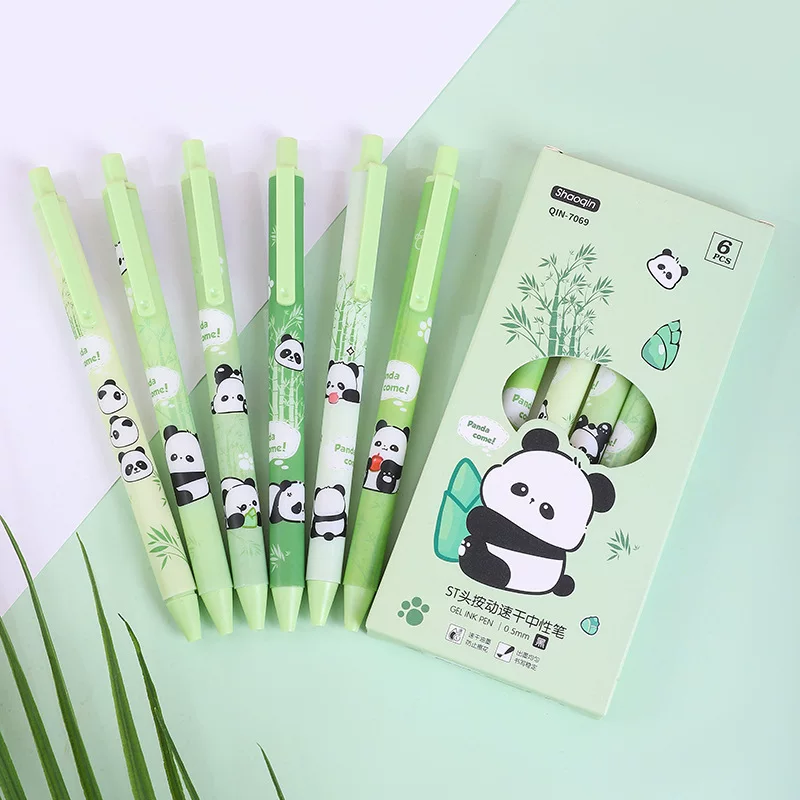Panda Gel Pen Set ( 6pcs )