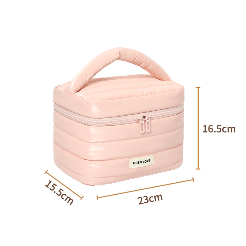 Metallic Finish Cosmetic Makeup Vanity Organizer Pouch ( 1pc )