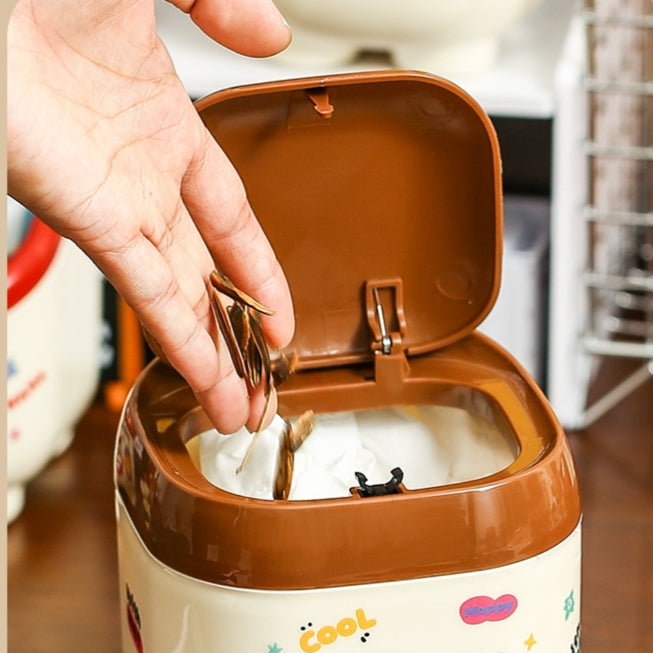Kawaii Dustbin Trash Can ( 1pc )