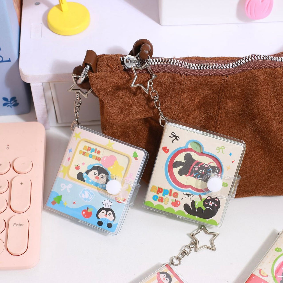Kawaii Animal Pocket Keychain Diary ( 1pc )